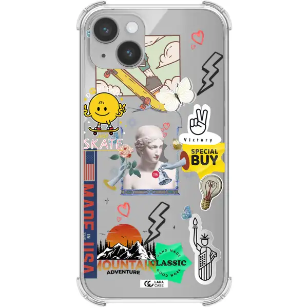 Usa Symbols Apple iPhone 14 Clear PC Case