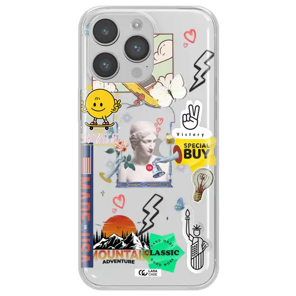 Usa Symbols Apple iPhone 14 pro Clear TPU Case