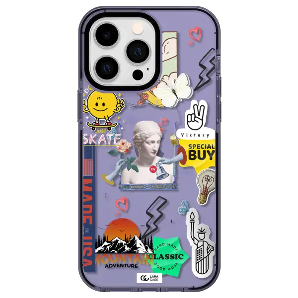 Usa Symbols Apple iPhone 15 Pro Max impact Lilac Case