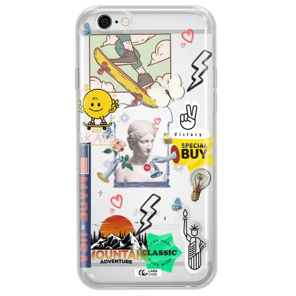 Usa Symbols Apple iPhone 6 Clear TPU Case