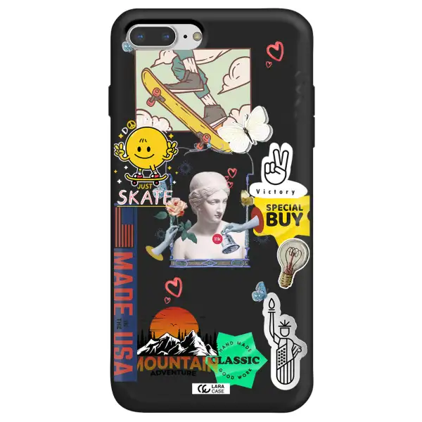 Usa Symbols Apple iPhone 7 plus Silicone black Case