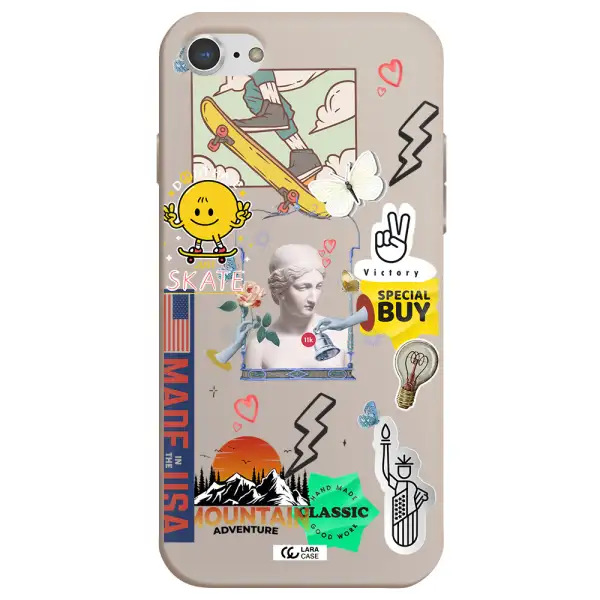 Usa Symbols Apple iPhone 7 Silicone Stone Case
