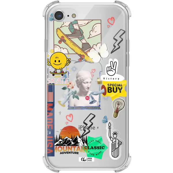 Usa Symbols Apple iPhone 8 Clear PC Case