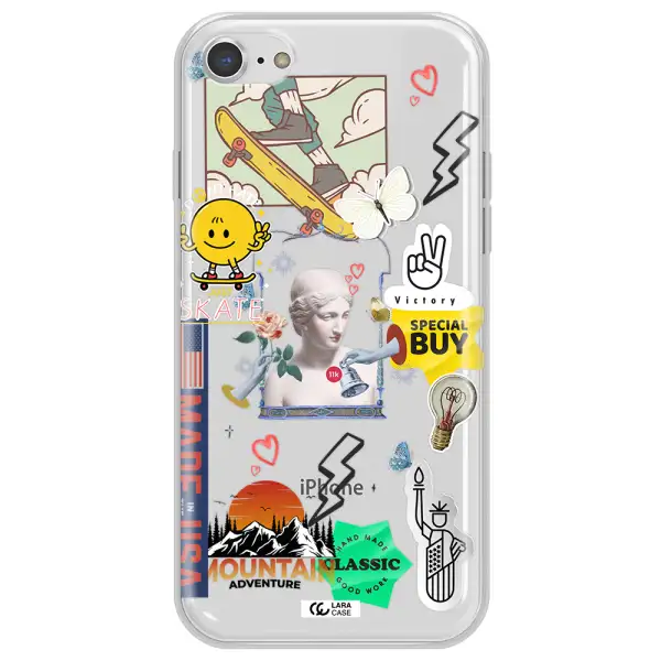 Usa Symbols Apple iPhone 8 Clear TPU Case