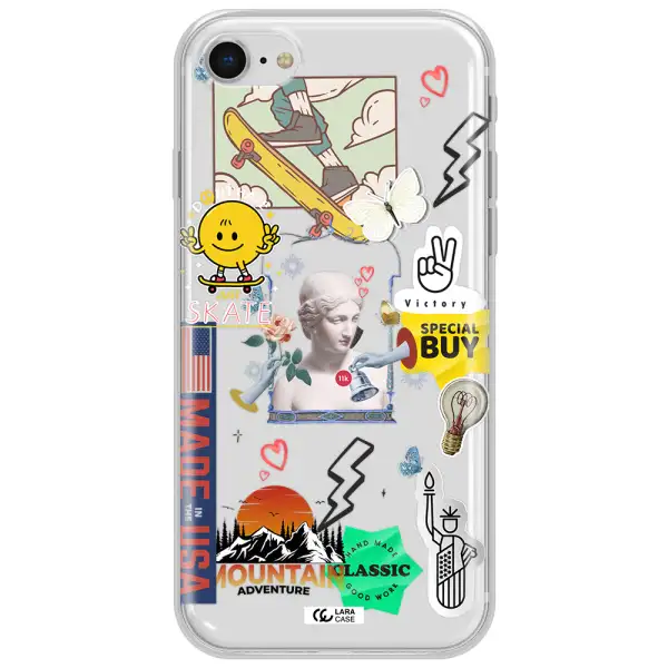 Usa Symbols Apple Iphone Se 2020 Clear Tpu Case