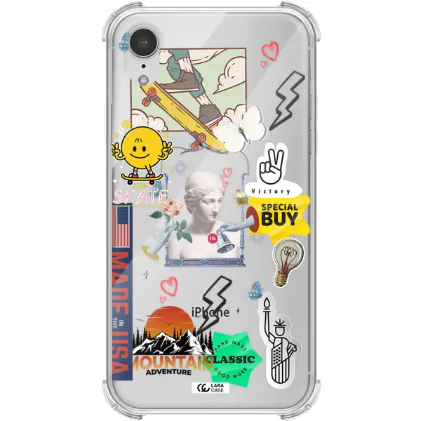 Usa Symbols Apple iPhone XR Clear PC Case