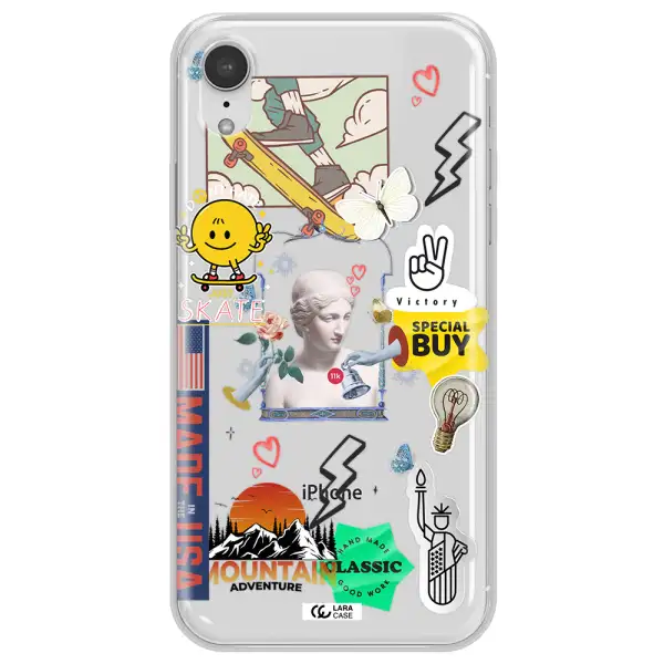 Usa Symbols Apple iPhone XR Clear TPU Case