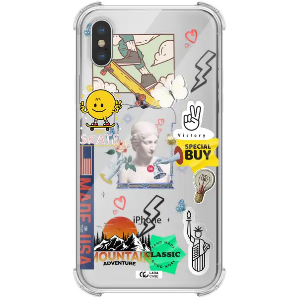 Usa Symbols Apple iPhone XS max Clear PC Case