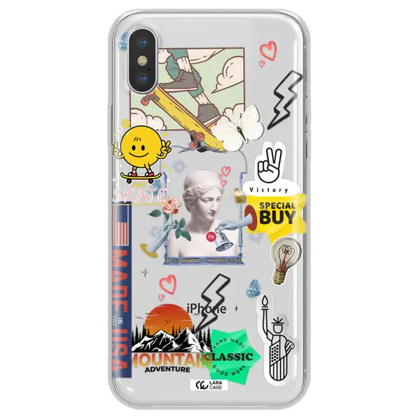 Usa Symbols Apple iPhone XS max Clear TPU Case