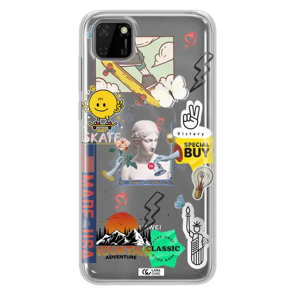 Usa Symbols Huawei Honor 9S Clear TPU Case