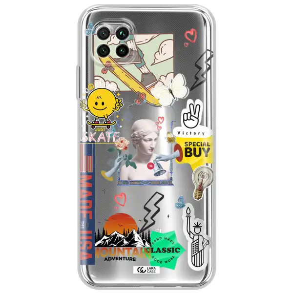 Usa Symbols Huawei Nova 7I Clear Tpu Case