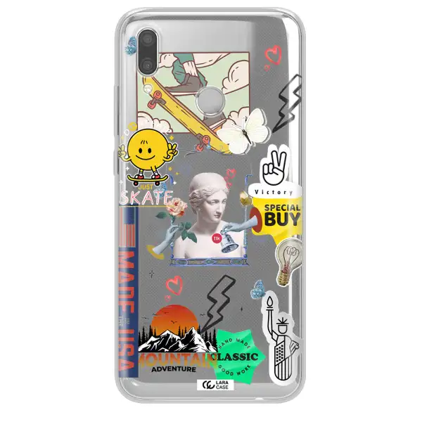 Usa Symbols Huawei P Smart 2019 Clear TPU Case