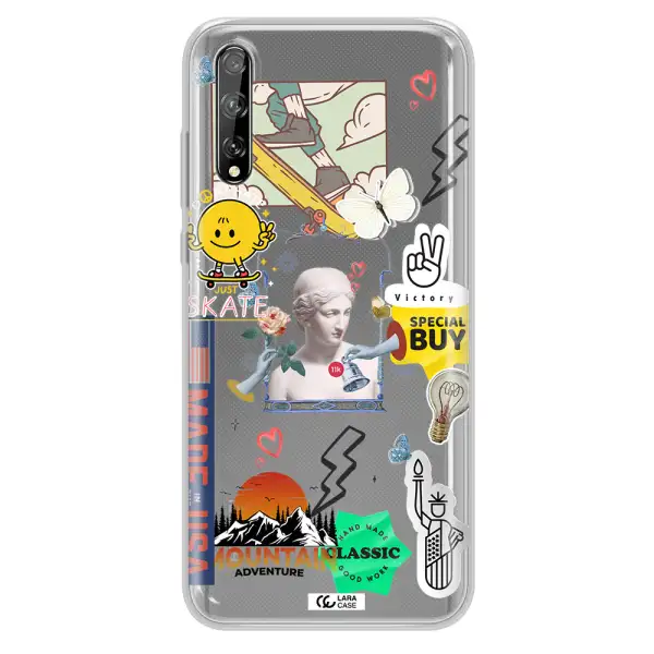 Usa Symbols Huawei P Smart S Clear TPU Case
