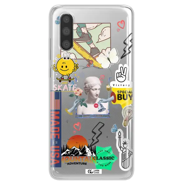 Usa Symbols Huawei P30 Clear TPU Case