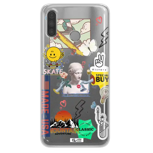Usa Symbols Huawei P30 Lite Clear TPU Case