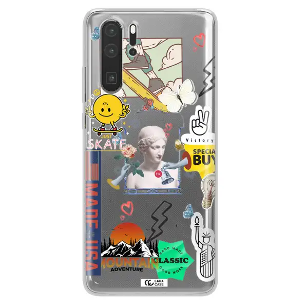 Usa Symbols Huawei P30 Pro Clear TPU Case
