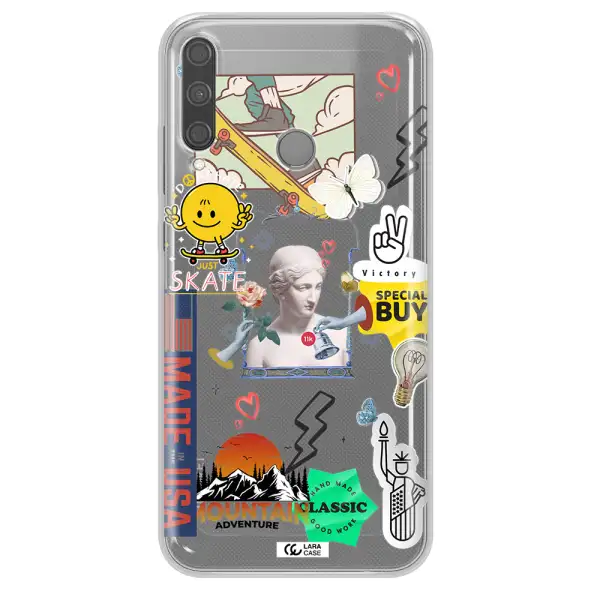 Usa Symbols Huawei P40 Lite E Clear TPU Case