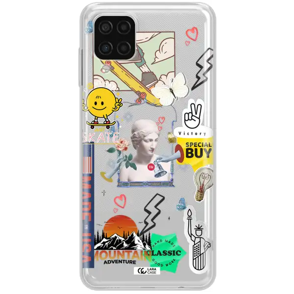 Usa Symbols Samsung A12 4g Clear TPU Case