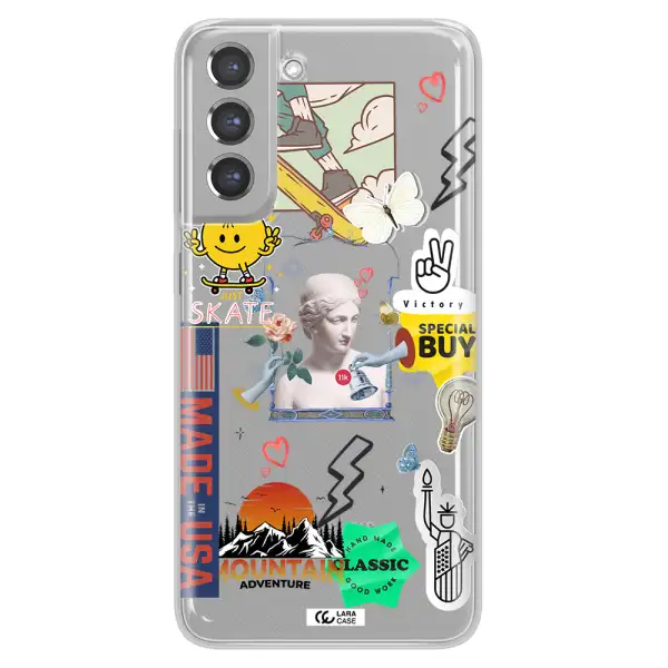 Usa Symbols Samsung A21 Fe Clear TPU Case