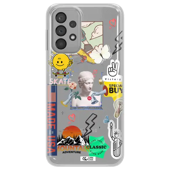 Usa Symbols Samsung A33 Clear TPU Case