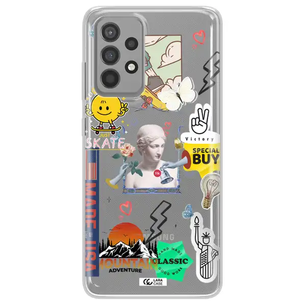 Usa Symbols Samsung A52 Clear TPU Case