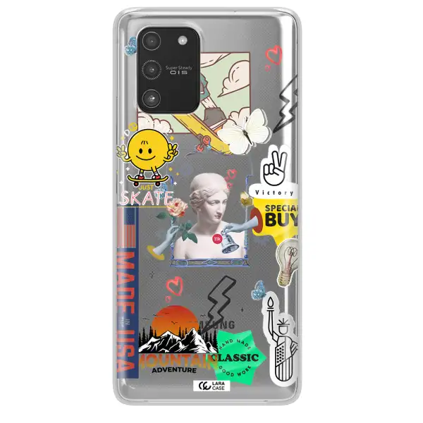 Usa Symbols Samsung A91 Clear TPU Case