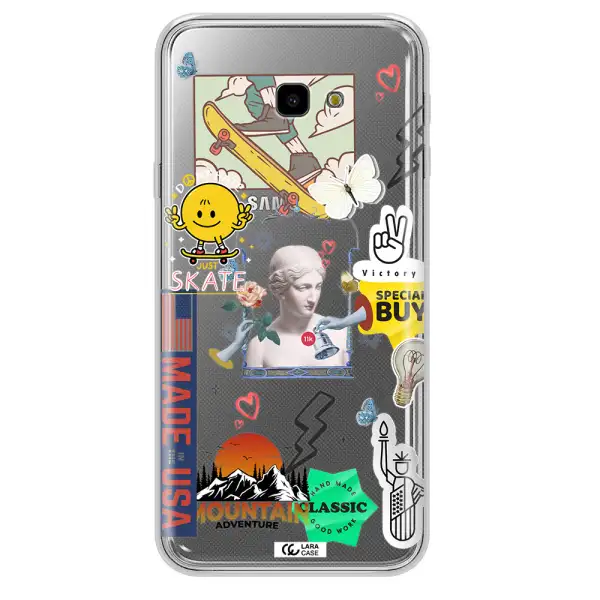 Usa Symbols Samsung J4 Plus Clear TPU Case