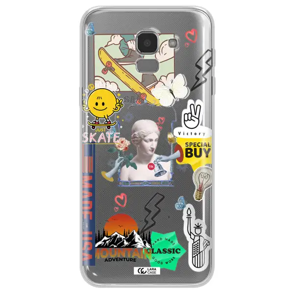 Usa Symbols Samsung J6 Clear TPU Case