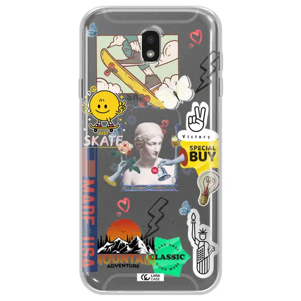 Usa Symbols Samsung J7 Pro Clear TPU Case