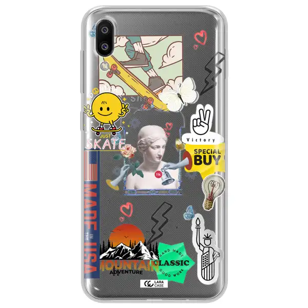 Usa Symbols Samsung M10 Clear TPU Case