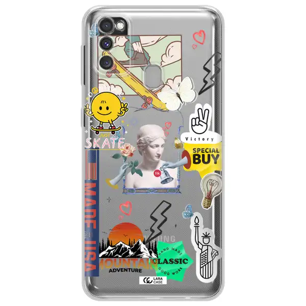 Usa Symbols Samsung M30S Clear TPU Case