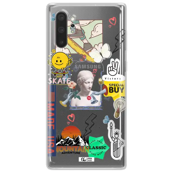 Usa Symbols Samsung Note 10 Plus Clear TPU Case