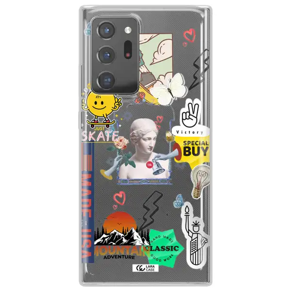 Usa Symbols Samsung Note 20 Ultra Clear TPU Case