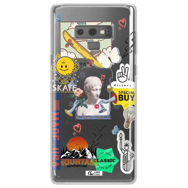 Usa Symbols Samsung Note 9 Clear TPU Case