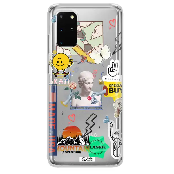 Usa Symbols Samsung S 20 Plus Clear TPU Case