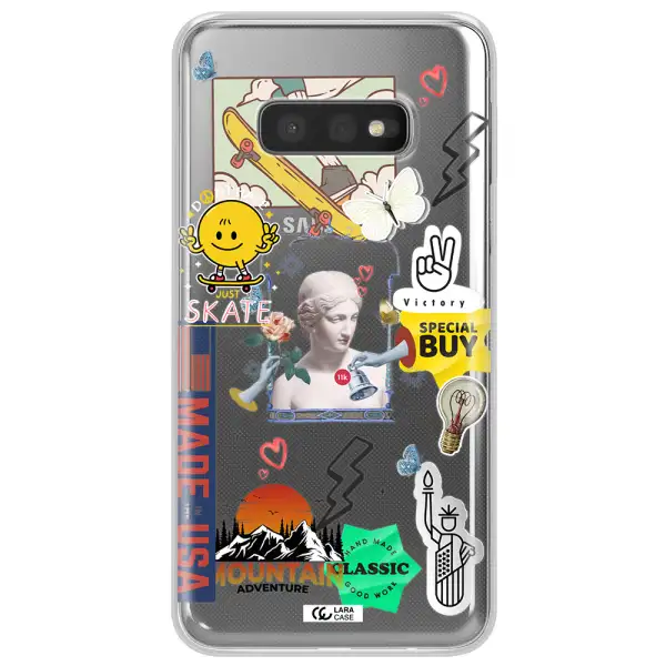 Usa Symbols Samsung S10e Clear TPU Case