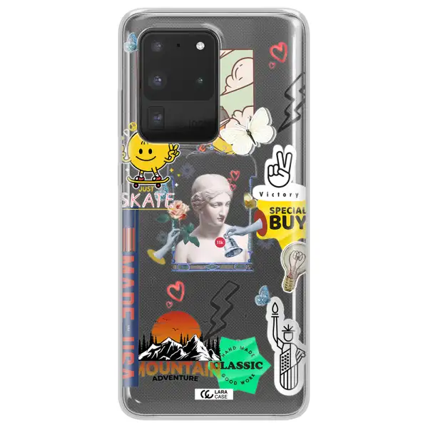 Usa Symbols Samsung S20 Ultra Clear TPU Case