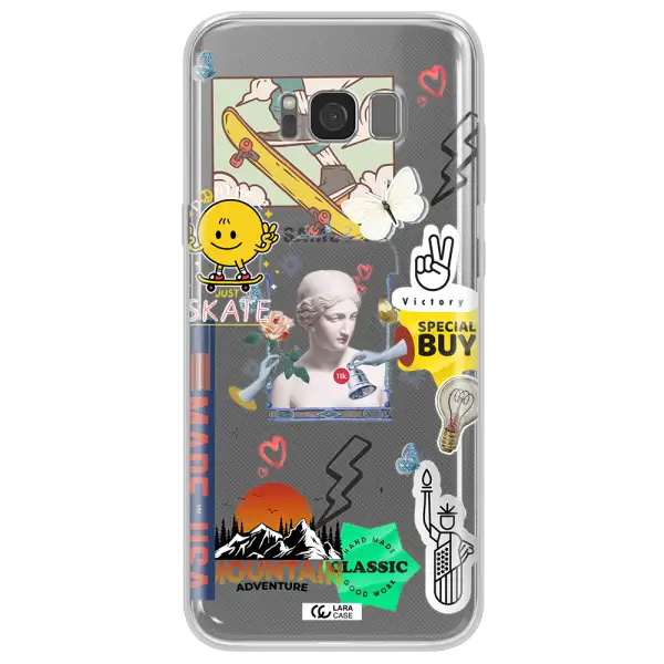 Usa Symbols Samsung S8 Clear TPU Case