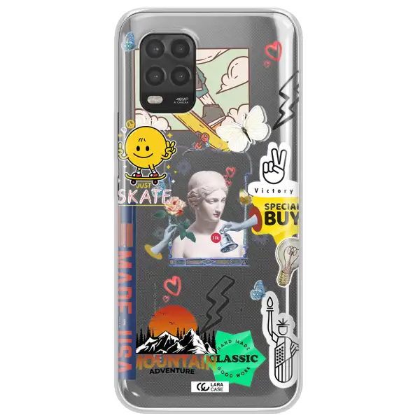 Usa Symbols Xiaomi Mi 10 Lite Clear TPU Case