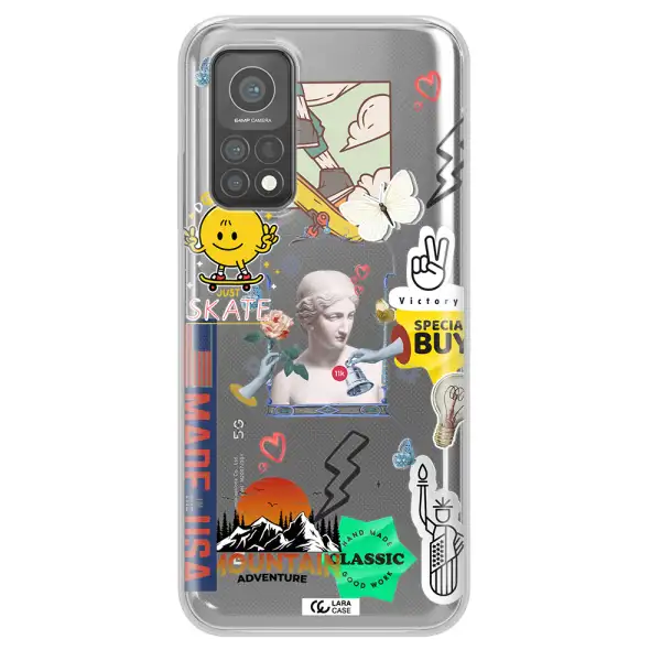 Usa Symbols Xiaomi Mi 10 T Pro Clear TPU Case