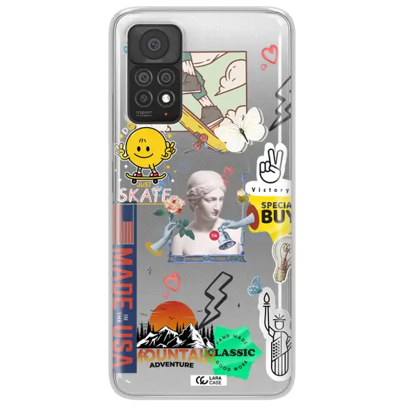 Usa Symbols Xiaomi Note 11 Pro Clear TPU Case