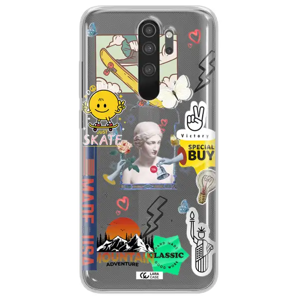 Usa Symbols Xiaomi Note 8 Pro Clear TPU Case
