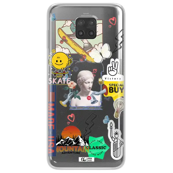Usa Symbols Xiaomi Note 9 Pro Clear TPU Case