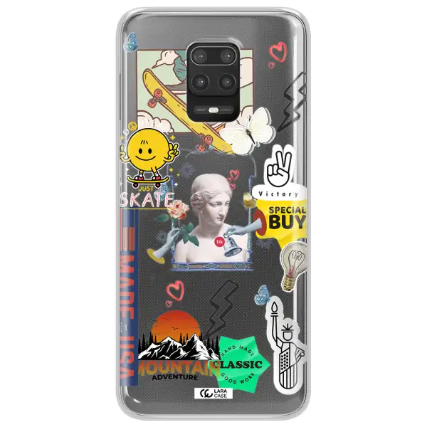 Usa Symbols Xiaomi Note 9S Clear TPU Case