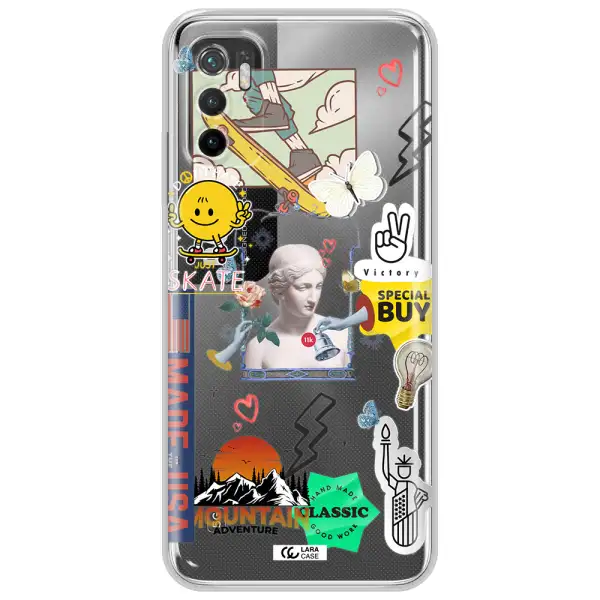 Usa Symbols Xiaomi Poco M4 Pro 5G Clear Tpu Case
