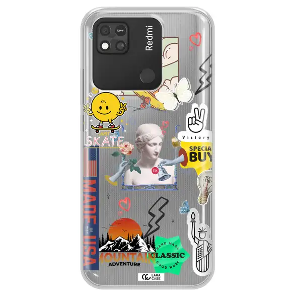 Usa Symbols Xiaomi Redmi 10A Clear TPU Case