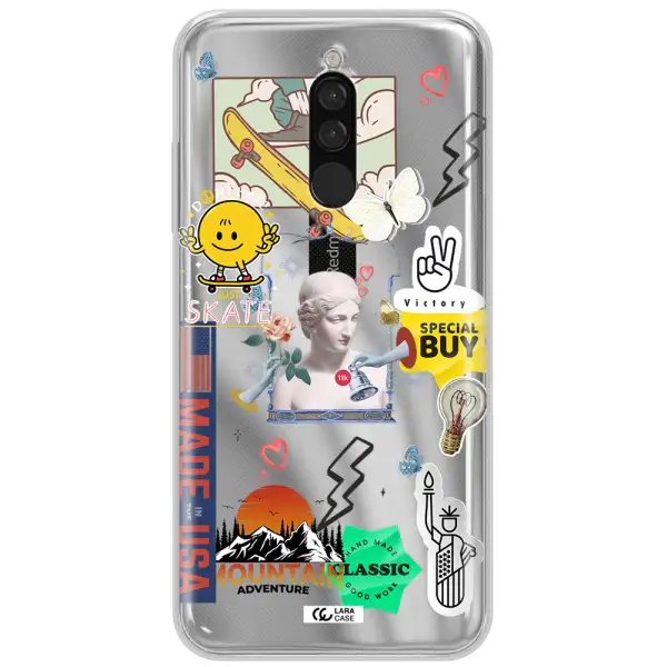Usa Symbols Xiaomi Redmi 8 Clear Tpu Case