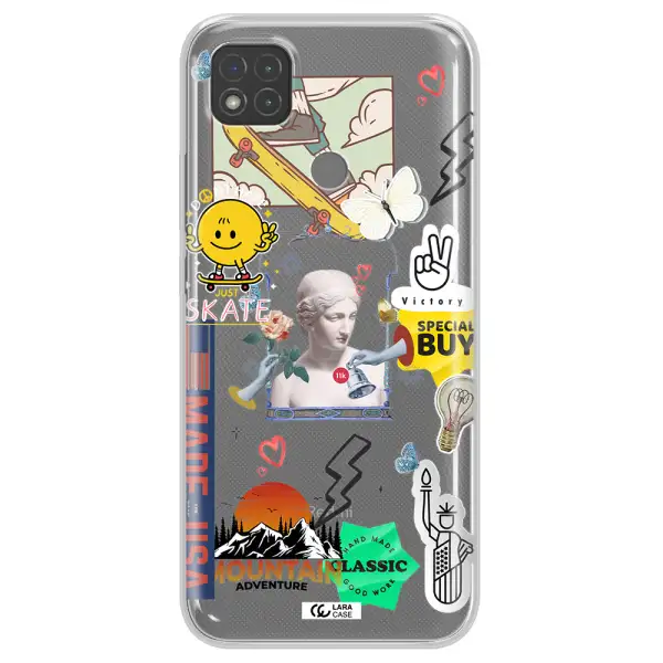 Usa Symbols Xiaomi Redmi 9C Clear TPU Case
