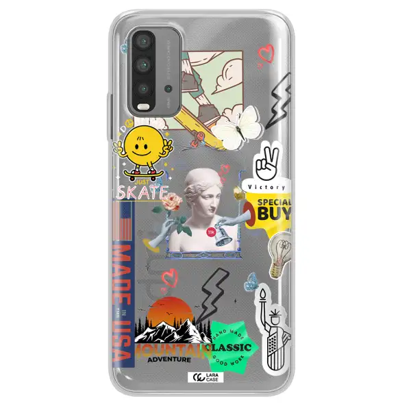 Usa Symbols Xiaomi Redmi 9T Clear TPU Case
