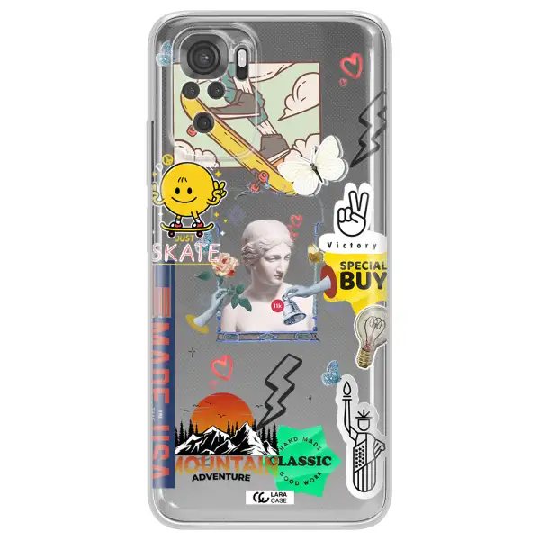 Usa Symbols Xiaomi Redmi Note 10S Clear Tpu Case